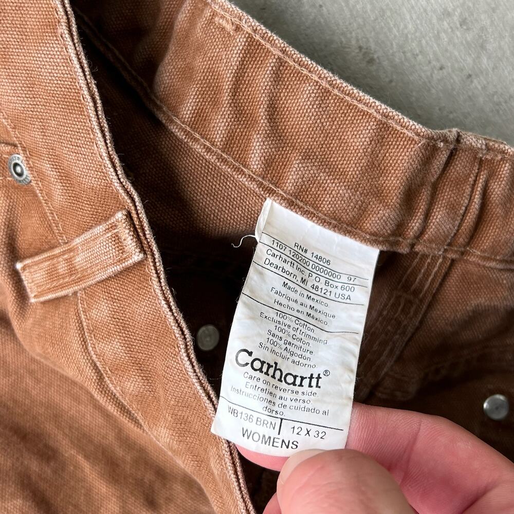 Carhartt brown double knee work wear carpenter pants - Picture 6 of 8